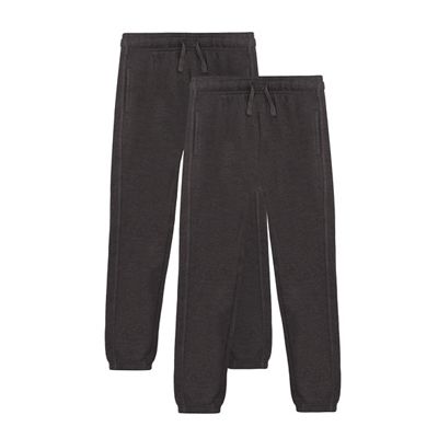 Pack of two children's grey jogging bottoms